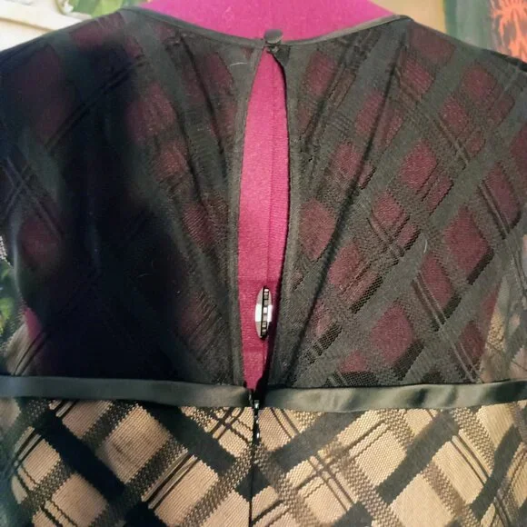 EUC: Adrianna Papell Sze 22W Black Sheath Formal Dress - Picture 6 of 9